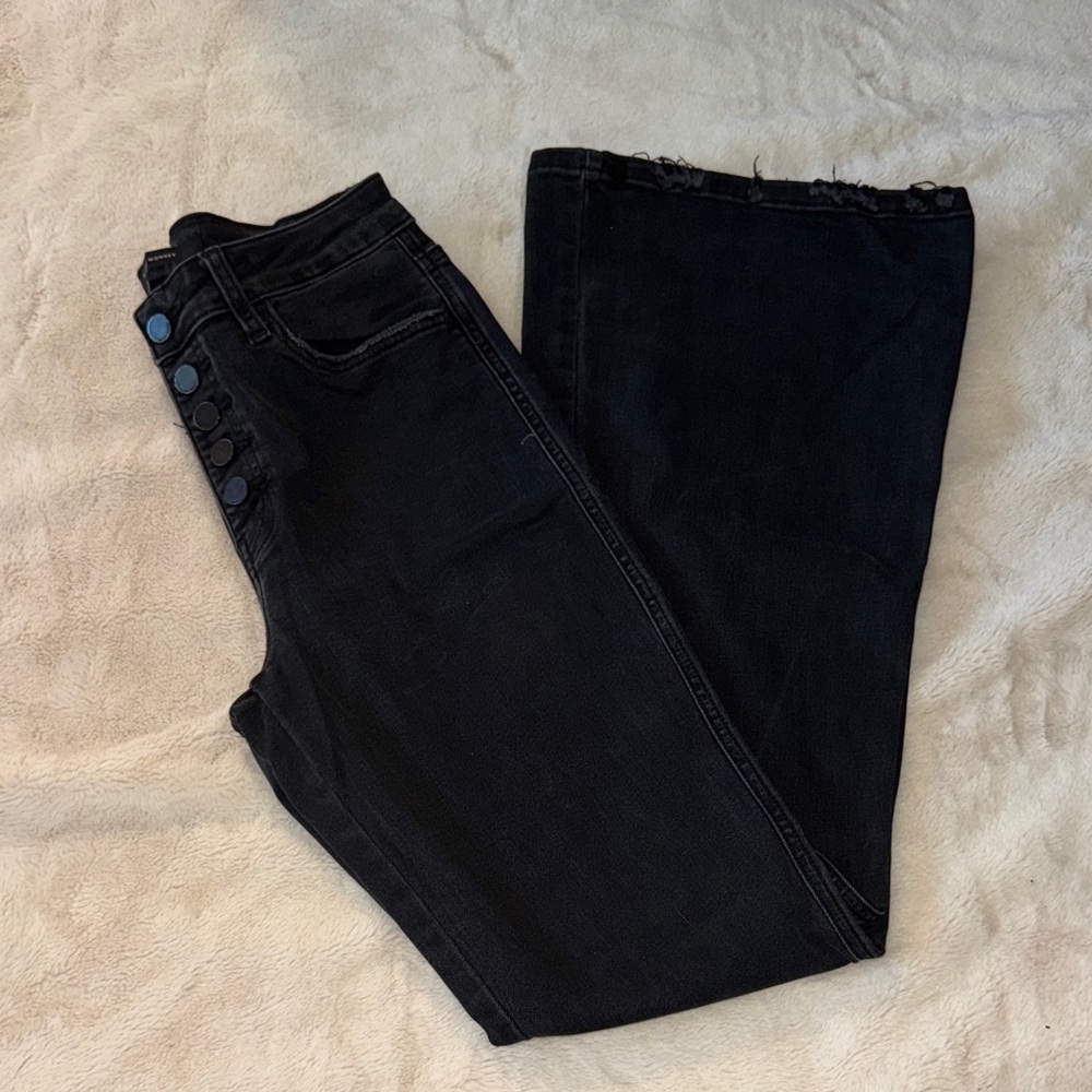 Flying Monkey Black Flare & Wide Leg Jeans